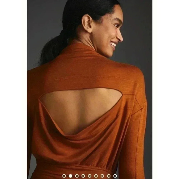 *Daily Practice by Anthropologie Ruched Cozy Dress Size S - Picture 2 of 9